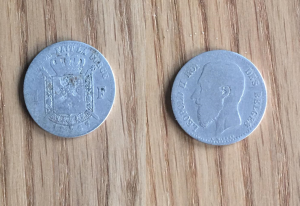 Zilveren Leopold II munt